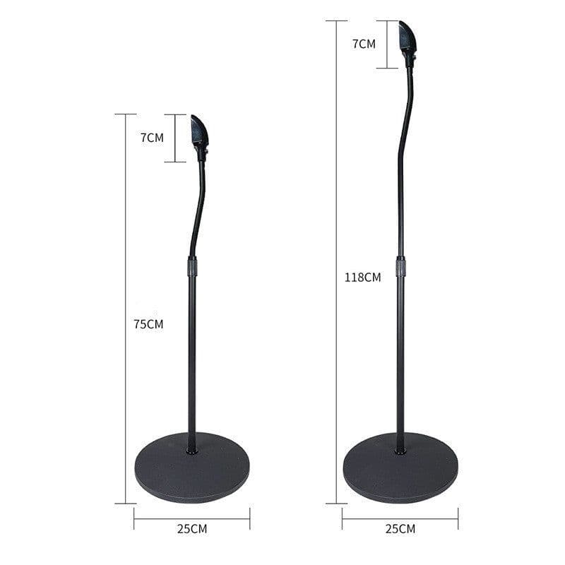 image-Compatible with Apple, Satellite Bookshelf Surround Sound Shelf Speaker Stand Tripod Hanger Rack