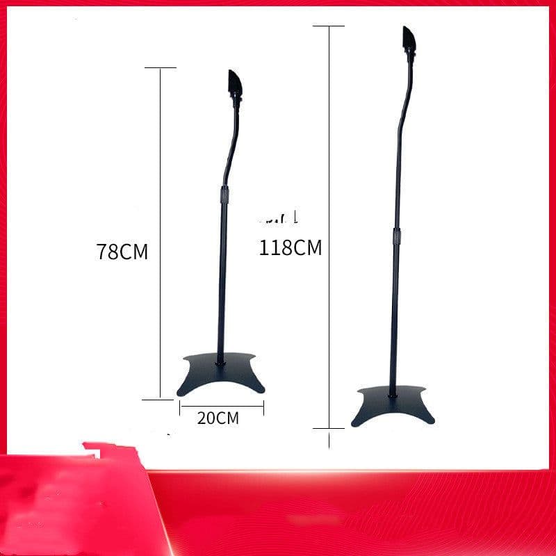 image-Compatible with Apple, Satellite Bookshelf Surround Sound Shelf Speaker Stand Tripod Hanger Rack