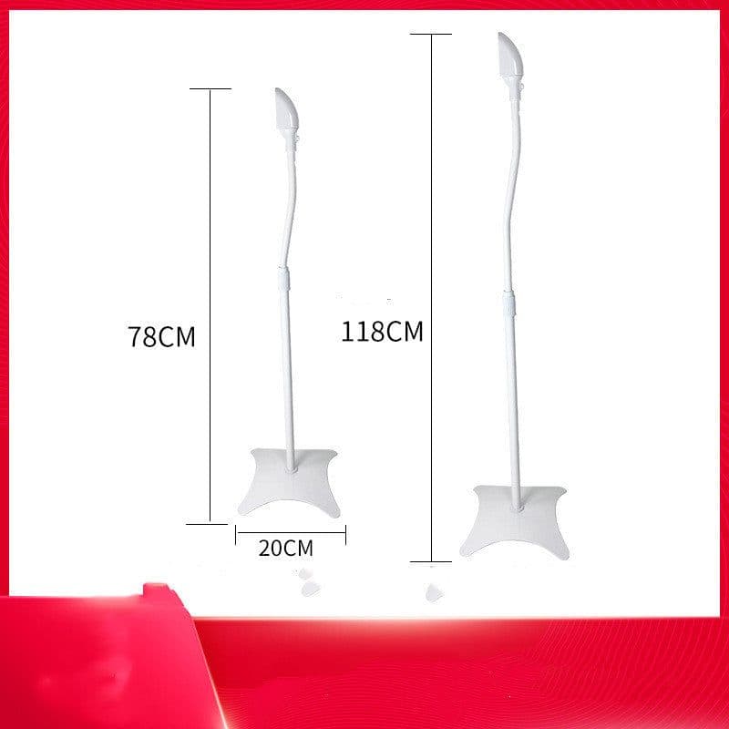 image-Compatible with Apple, Satellite Bookshelf Surround Sound Shelf Speaker Stand Tripod Hanger Rack