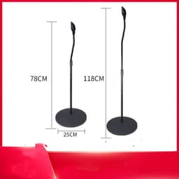 image-Compatible with Apple, Satellite Bookshelf Surround Sound Shelf Speaker Stand Tripod Hanger Rack