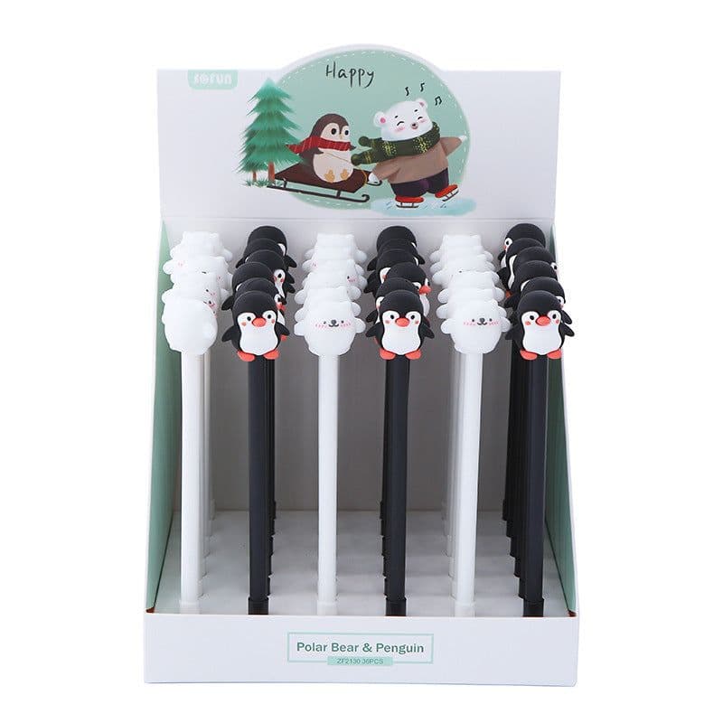 image-Korean Cartoon Penguin Silicone Gel Pen