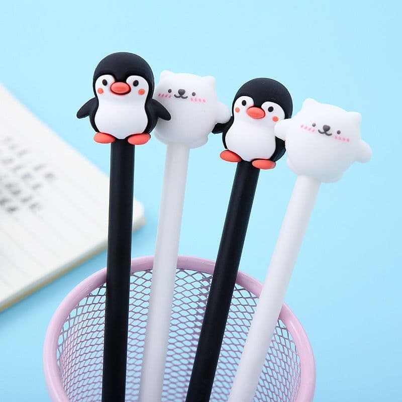 image-Korean Cartoon Penguin Silicone Gel Pen