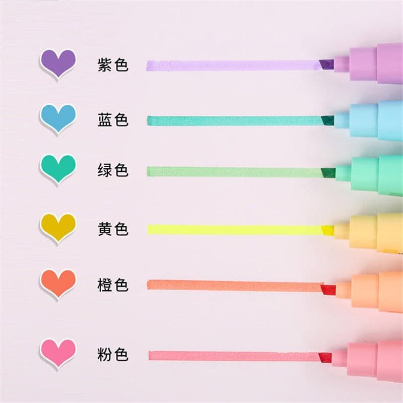 image-Macaron Color Cute Large-capacity Marker Painting Pen