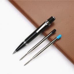image-Pocket Signature Pen Free Full Metal Black Portable Rollerball Pen