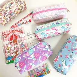 image-Printed Pencil Case Large Capacity Stationery Box For Elementary, Middle And High School Students