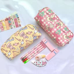 image-Printed Pencil Case Large Capacity Stationery Box For Elementary, Middle And High School Students