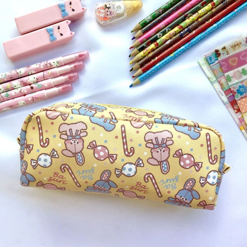 image-Printed Pencil Case Large Capacity Stationery Box For Elementary, Middle And High School Students
