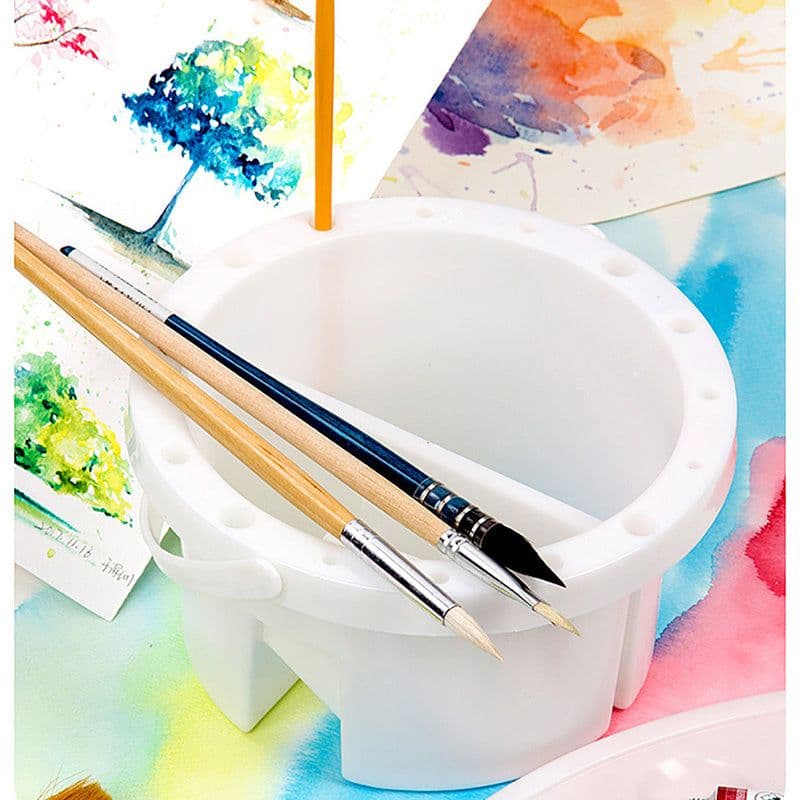 image-Student Art Use Portable Brush Holder For Painting Gouache Watercolor Oil Painting Material