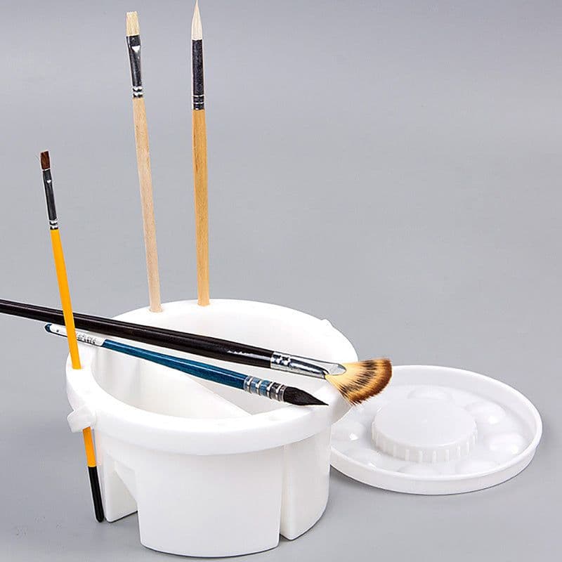 image-Student Art Use Portable Brush Holder For Painting Gouache Watercolor Oil Painting Material