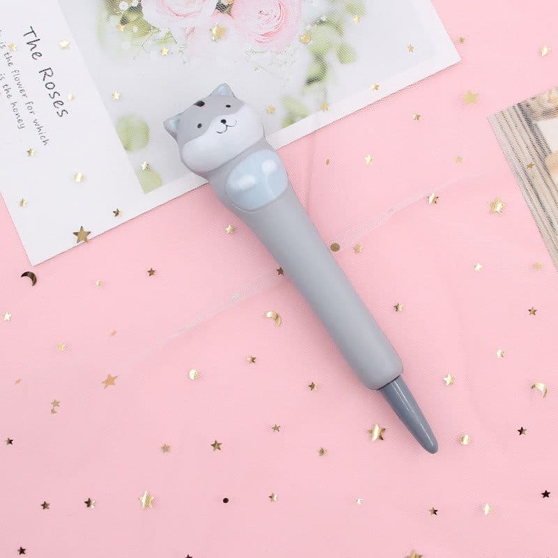 image-Compatible with Apple , Vent Pen Pressure Pen Creative Cartoon Soft Students Use Pinch Pen Cute Super Cute Gel Pen Decompression Pen