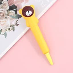 image-Compatible with Apple , Vent Pen Pressure Pen Creative Cartoon Soft Students Use Pinch Pen Cute Super Cute Gel Pen Decompression Pen
