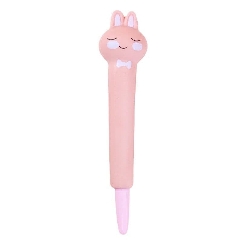image-Compatible with Apple , Vent Pen Pressure Pen Creative Cartoon Soft Students Use Pinch Pen Cute Super Cute Gel Pen Decompression Pen