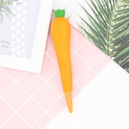 image-Compatible with Apple , Vent Pen Pressure Pen Creative Cartoon Soft Students Use Pinch Pen Cute Super Cute Gel Pen Decompression Pen