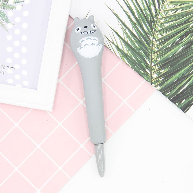 image-Compatible with Apple , Vent Pen Pressure Pen Creative Cartoon Soft Students Use Pinch Pen Cute Super Cute Gel Pen Decompression Pen