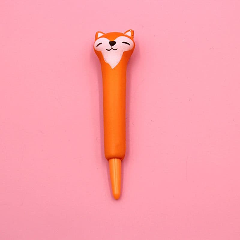 image-Compatible with Apple , Vent Pen Pressure Pen Creative Cartoon Soft Students Use Pinch Pen Cute Super Cute Gel Pen Decompression Pen