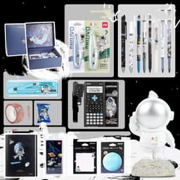 image-Universe Galaxy Exploration Stationery Set Gift Box Spree Birthday Gift Astronaut Notebook Creative Hand Ledger