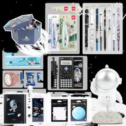 image-Universe Galaxy Exploration Stationery Set Gift Box Spree Birthday Gift Astronaut Notebook Creative Hand Ledger