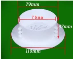 image-Air-conditioning Hole Cover Wall Hole Protection Port Blocking Cover Sealing Hole