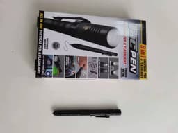 image-Nine-in-one Multi-function Flashlight Car Window Breaker Survival Pen EDC Outdoor Defense Portable Pen