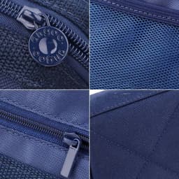 image-Large-capacity Canvas Pencil Case, Double Zipper, High Stationery Box
