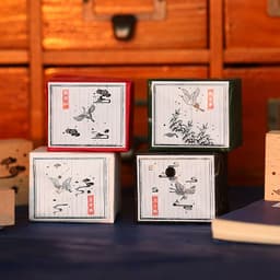 image-Mr. Paper Wooden Seal Set, Huahegui Series, Handbook Stationery Material DIY Printing