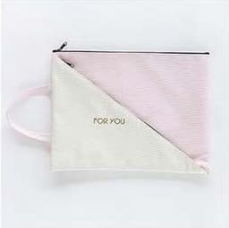 image-Student Double-layer Creative Test Paper Storage Bag Zipper Handbag Canvas Waterproof Information Bag