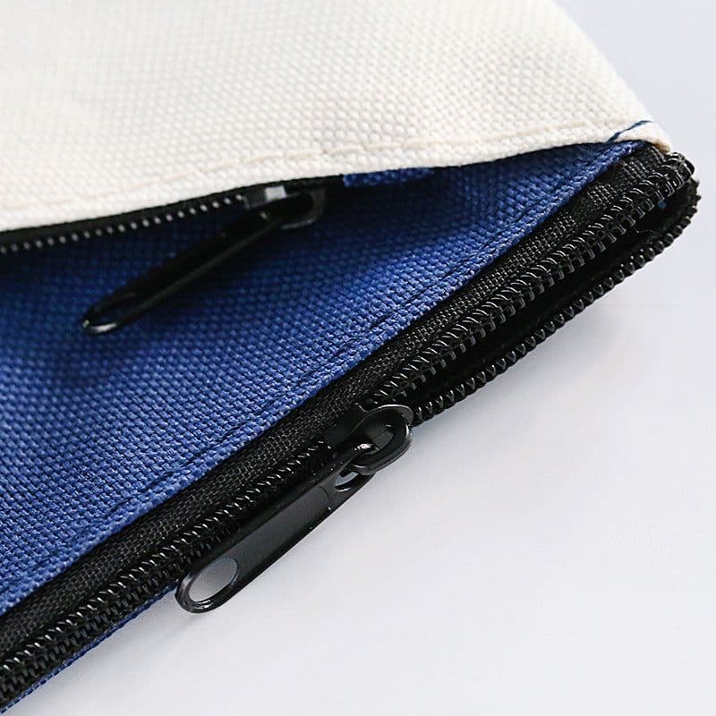 image-Student Double-layer Creative Test Paper Storage Bag Zipper Handbag Canvas Waterproof Information Bag