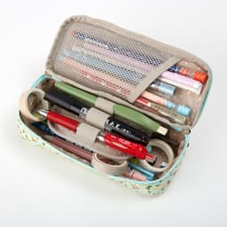 image-Pastoral Floral Simple Multifunctional Student Stationery Pen Storage Bag
