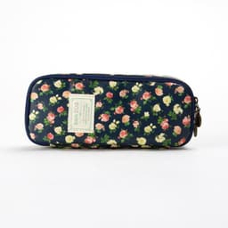 image-Pastoral Floral Simple Multifunctional Student Stationery Pen Storage Bag