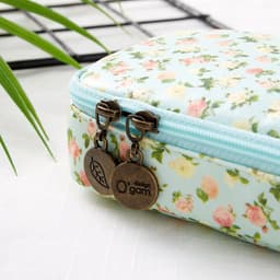 image-Pastoral Floral Simple Multifunctional Student Stationery Pen Storage Bag