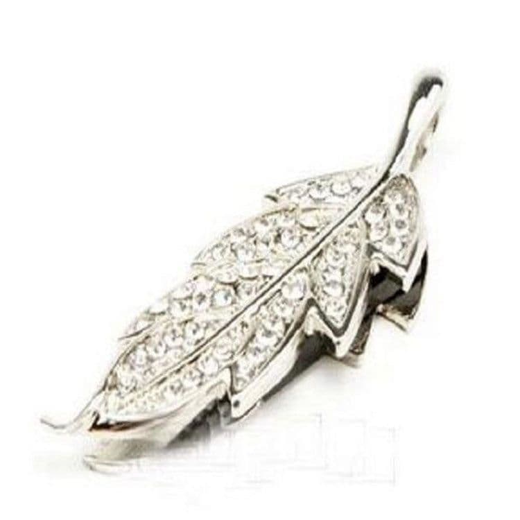 image-Crystal Jewelry Leaf USB Flash Drive Couple Personality Maple Leaf Fashion