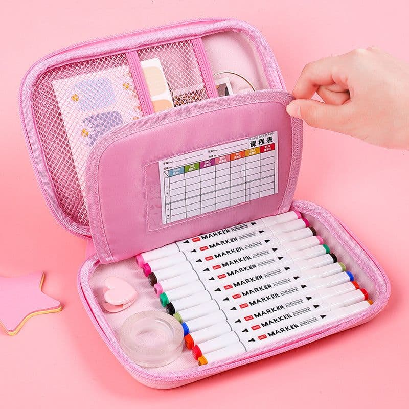 image-Cute Square Large Capacity Cartoon Anime Hand Account Stationery Box