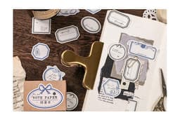 image-Mini Label Series Retro Hand Account DIY Decoration Base Paper 45 Sheets