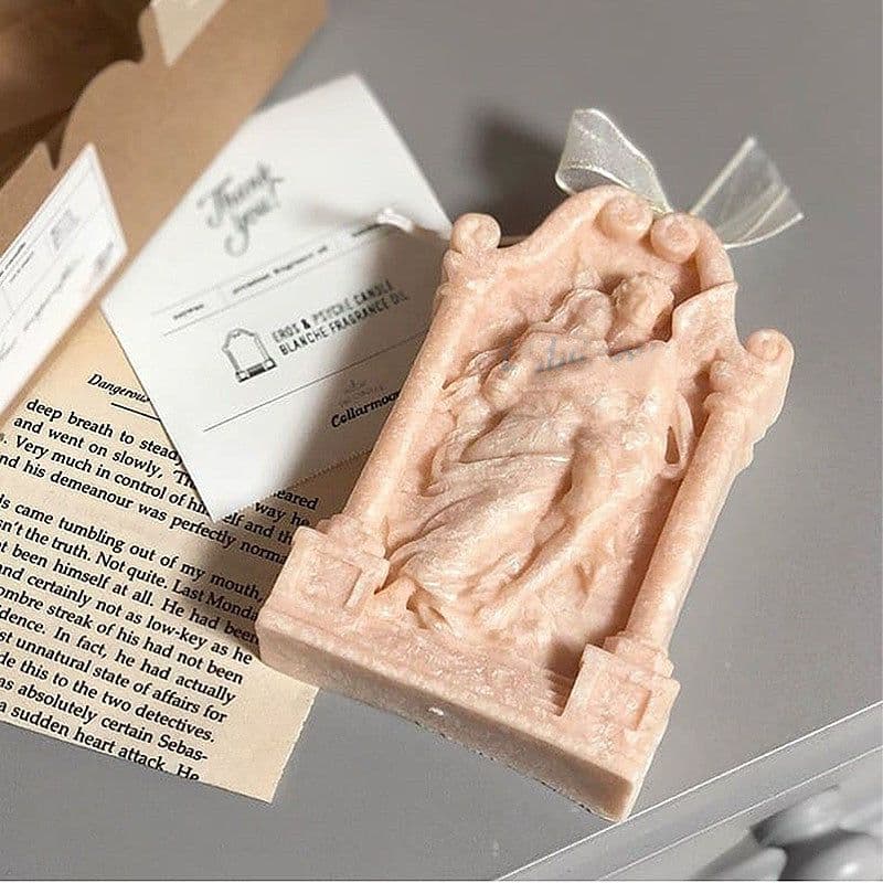 image-Ancient Greek Couple Angel Aromatherapy Gypsum Candle Chocolate Baking Cake Decorating Silicone Mold