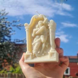 image-Ancient Greek Couple Angel Aromatherapy Gypsum Candle Chocolate Baking Cake Decorating Silicone Mold