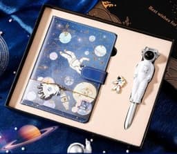 image-Galaxy Dream Coloring Page Notebook Cute Cartoon Astronaut