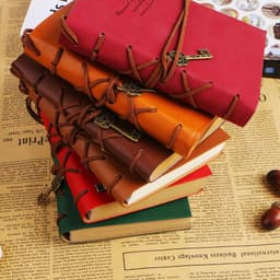 image-Creative Stationery Retro Bandage Faux Leather Handbook Diary