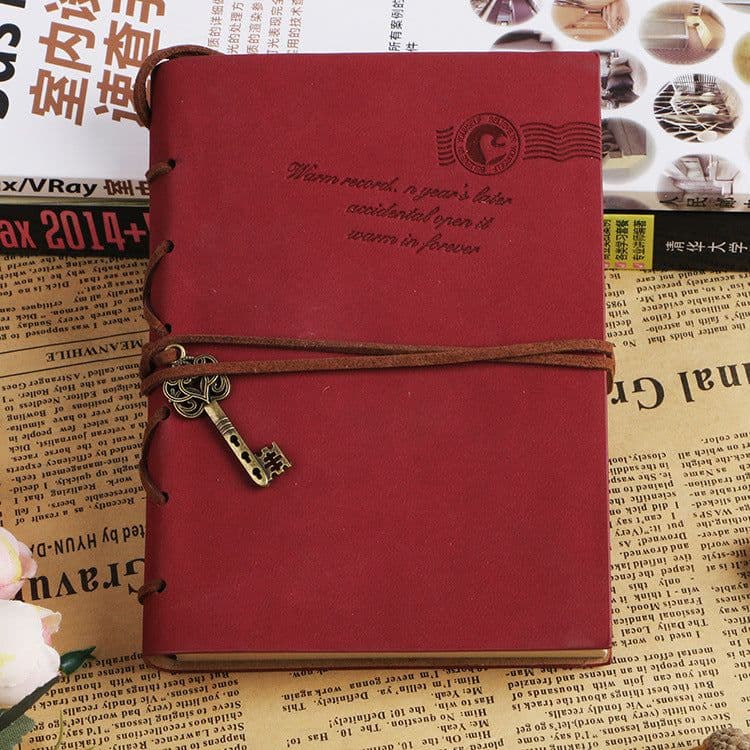 image-Creative Stationery Retro Bandage Faux Leather Handbook Diary