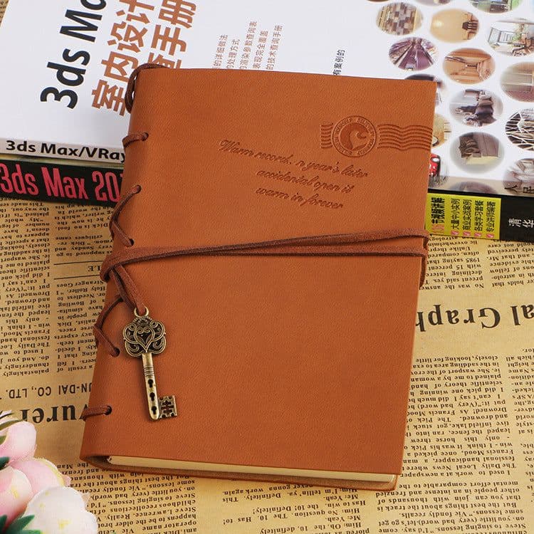 image-Creative Stationery Retro Bandage Faux Leather Handbook Diary