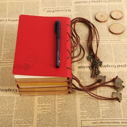 image-Creative Stationery Retro Bandage Faux Leather Handbook Diary