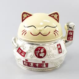 image-Lucky Cat Ashtray Creativity Personality Trendy Home Living Room With Cover Anti-fly Ash Uxury High-end Simple Ashtray