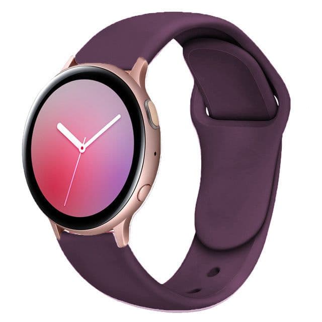 image-Suitable For Galaxy Active 2 Reverse Buckle Silicone Strap 20 22mm Sports Inner Buckle Strap