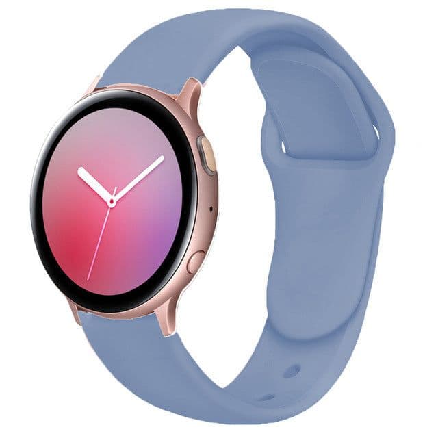 image-Suitable For Galaxy Active 2 Reverse Buckle Silicone Strap 20 22mm Sports Inner Buckle Strap