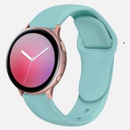 image-Suitable For Galaxy Active 2 Reverse Buckle Silicone Strap 20 22mm Sports Inner Buckle Strap