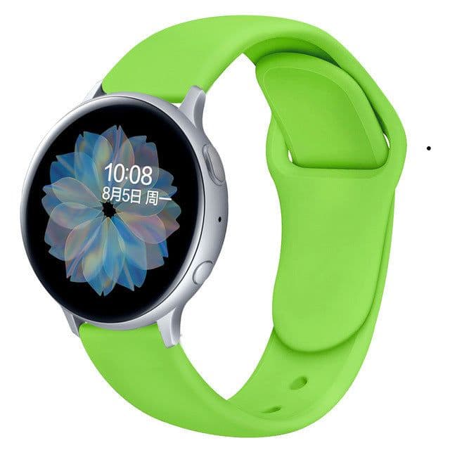 image-Suitable For Galaxy Active 2 Reverse Buckle Silicone Strap 20 22mm Sports Inner Buckle Strap