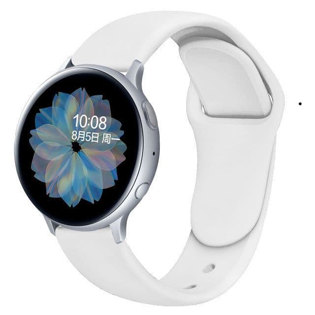 image-Suitable For Galaxy Active 2 Reverse Buckle Silicone Strap 20 22mm Sports Inner Buckle Strap