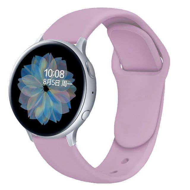 image-Suitable For Galaxy Active 2 Reverse Buckle Silicone Strap 20 22mm Sports Inner Buckle Strap