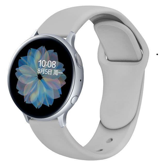 image-Suitable For Galaxy Active 2 Reverse Buckle Silicone Strap 20 22mm Sports Inner Buckle Strap
