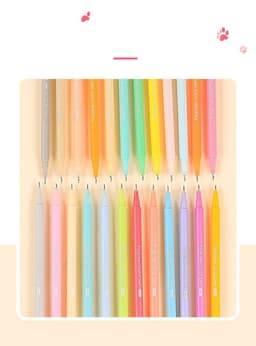 image-Set Of For Students To Take Notes With Korean Retro Colored Pens