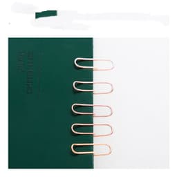 image-Cute Little Girly Heart Rose Gold Metal Paper Clip